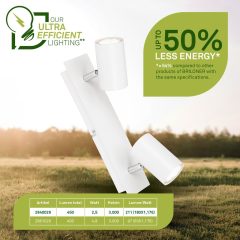 Alternative view of 2840026 LED stropna luč za notranje prostore, reflektor, energijska učinkovitost A - 2xGU10-2x2W-2x450lm-3000K