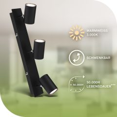 2840035 LED stropna luč za notranje prostore, reflektor, energijska učinkovitost A - 3xGU10-3x2W-3x450lm-3000K
