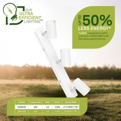 Alternative view of 2840036 LED stropna luč za notranje prostore, reflektor, energijska učinkovitost A - 3xGU10-3x2W-3x450lm-3000K