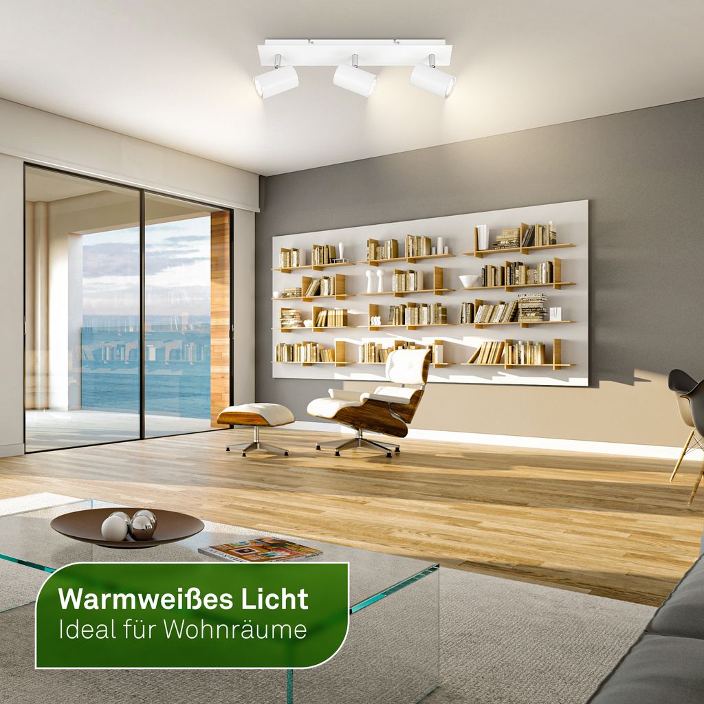 2840036 LED stropna luč za notranje prostore, reflektor, energijska učinkovitost A - 3xGU10-3x2W-3x450lm-3000K - slika 3