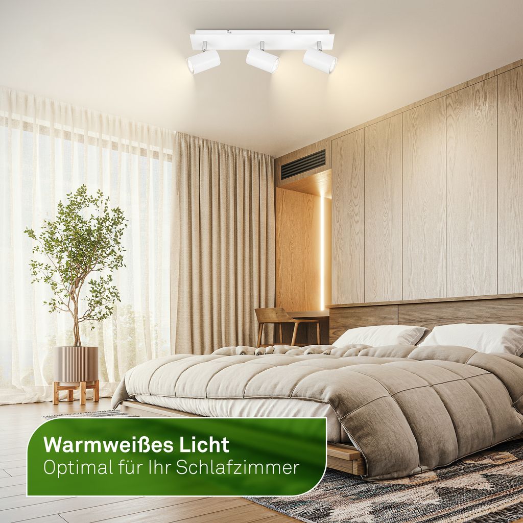 2840036 LED stropna luč za notranje prostore, reflektor, energijska učinkovitost A - 3xGU10-3x2W-3x450lm-3000K - slika 4