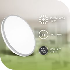 3836014 LED stropna luč za notranje prostore, energijska učinkovitost A - 8,5W-1800lm-4000K