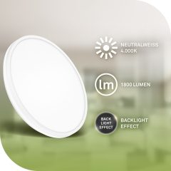 3836016 LED stropna luč za notranje prostore, energijska učinkovitost A - 8,5W-1800lm-4000K