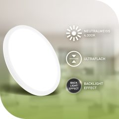 7546016 LED panel za notranje prostore, energijska učinkovitost A 11W-2400lm-4000K