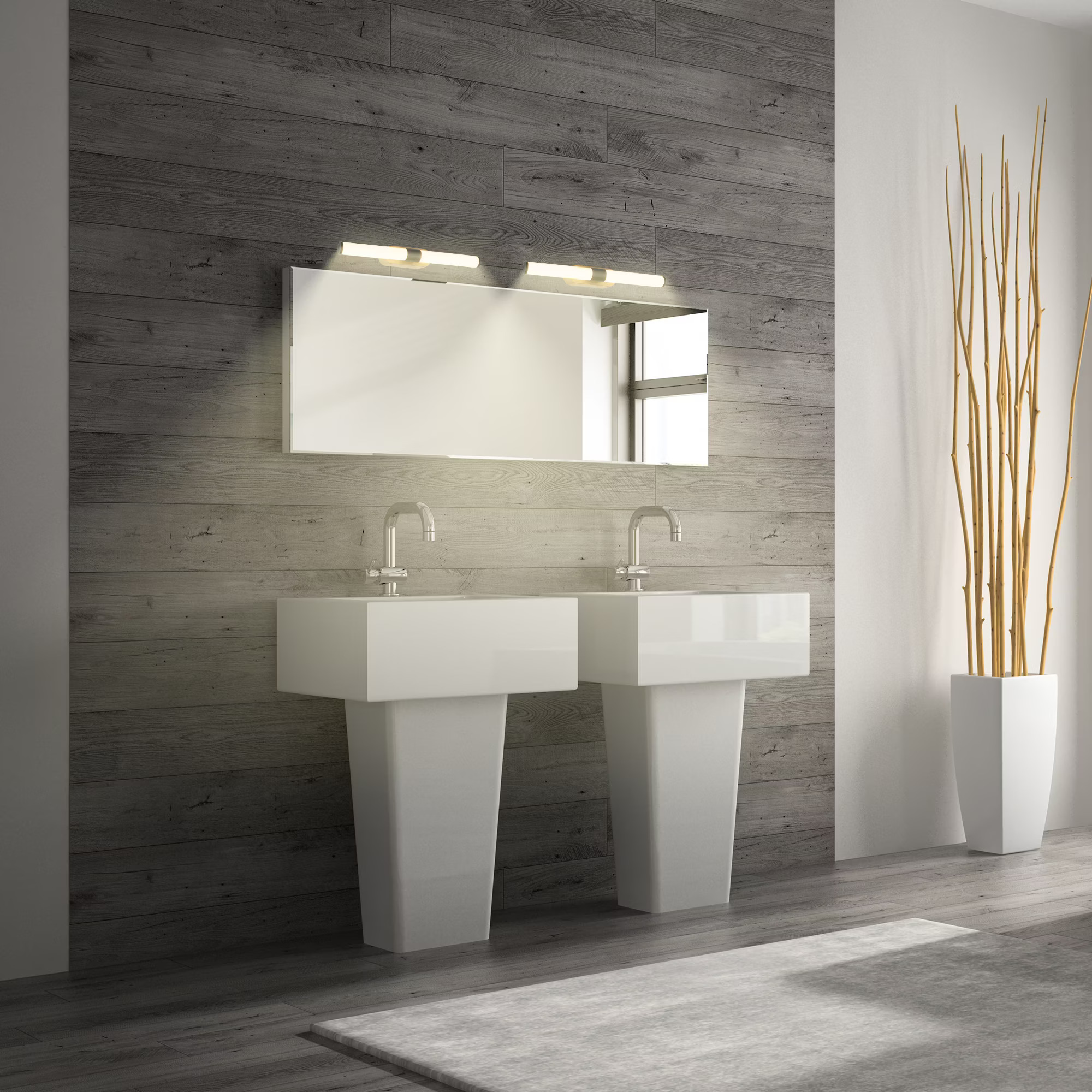 2191014 Led stenska kopalniška svetilka, svetilka za ob ogledalo, 7W-690lm-3000K - slika 4