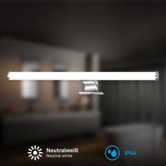 2363018 Led kopalniška svetilka, svetilka za na kopalniško omarico ali ogledalo 2v1, 7,5W-1000lm-4000K-IP44