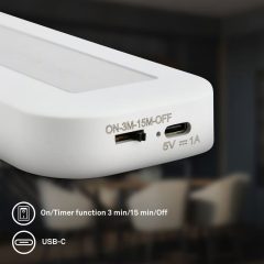 Alternative view of 2374026 Akumulatorska svetilka s časovnikom USB-C, 1,3W-100lm-4000K-set 2 svetilk