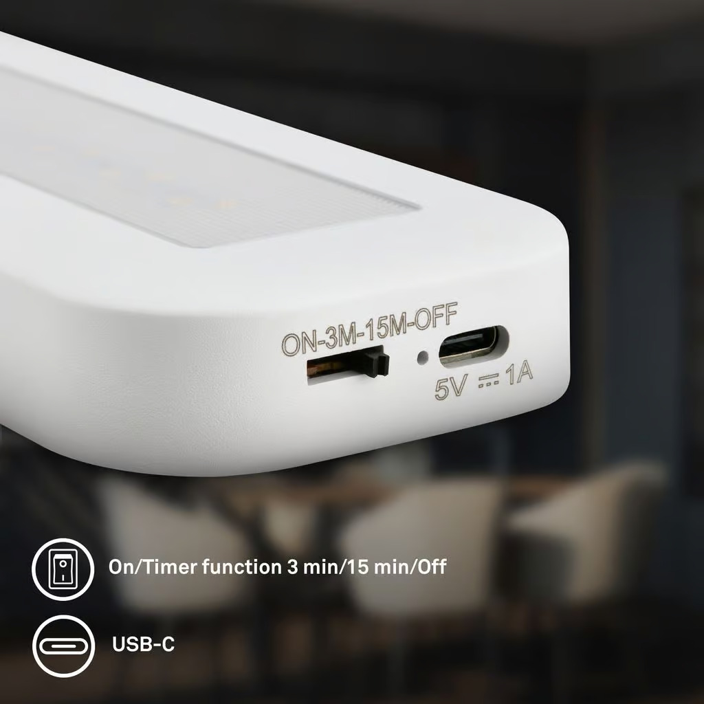 2374026 Akumulatorska svetilka s časovnikom USB-C, 1,3W-100lm-4000K-set 2 svetilk - slika 2