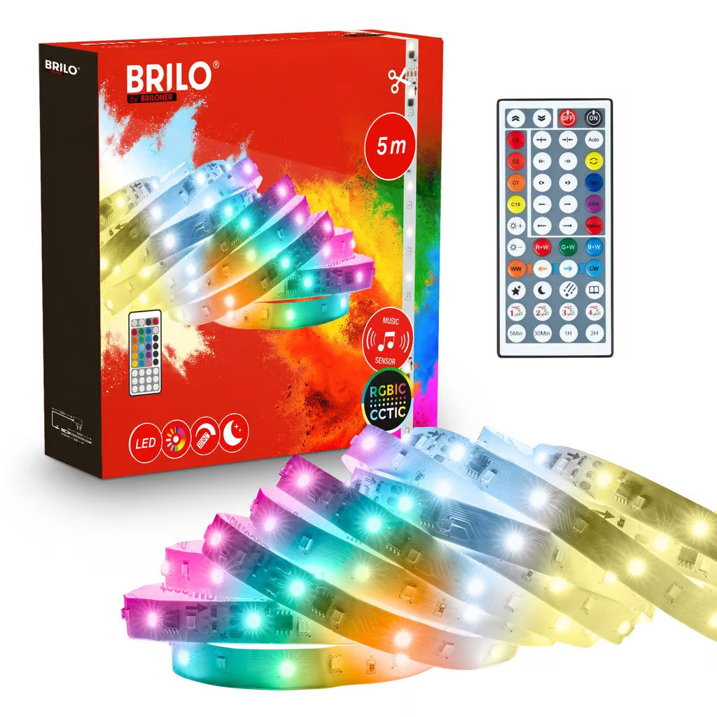 2424056 Led trak - Led samolepilni trak 5m 24W-850lm-RGBIC-CCT