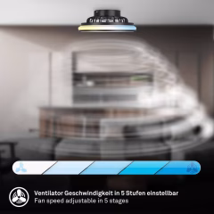 Alternative view of 3970015 LED stropna svetilka z ventilatorjem, 5 hitrosti, CCT 24W-2600lm