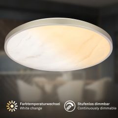 4035012 LED plafonjera, LED zatemnilna stropna svetilka CCT-22W-2400lm-2200K/4000K