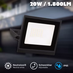 4050015 Led zidna ali stenska zunanja svetilka IP65-20W-1800lm-4000K