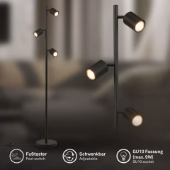 1390035 Led stoječa, talna svetilka GU10-max:3x9W