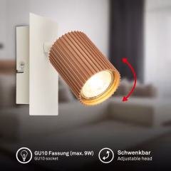 2390014 Led reflektor, stenska svetilka GU10-max9W