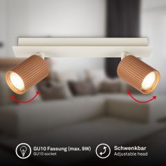 2390024 Led reflektor, stropna svetilka 2xGU10-max2x9W