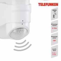 Alternative view of 304606TF Led zunanja senzorska stenska, zidna svetilka IP44-2x9W-2x1000lm-4000K