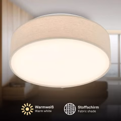 4068011 Led plafonjera, Led stropna svetilka iz blaga 16W-1800lm-3000K