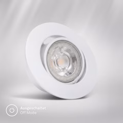 Alternative view of 7681036 Led vgradna stropna svetilka, set 3 svetilk, 3x4,9W-3x480lm-3000K-Izrez za vgradnjo fi-68mm