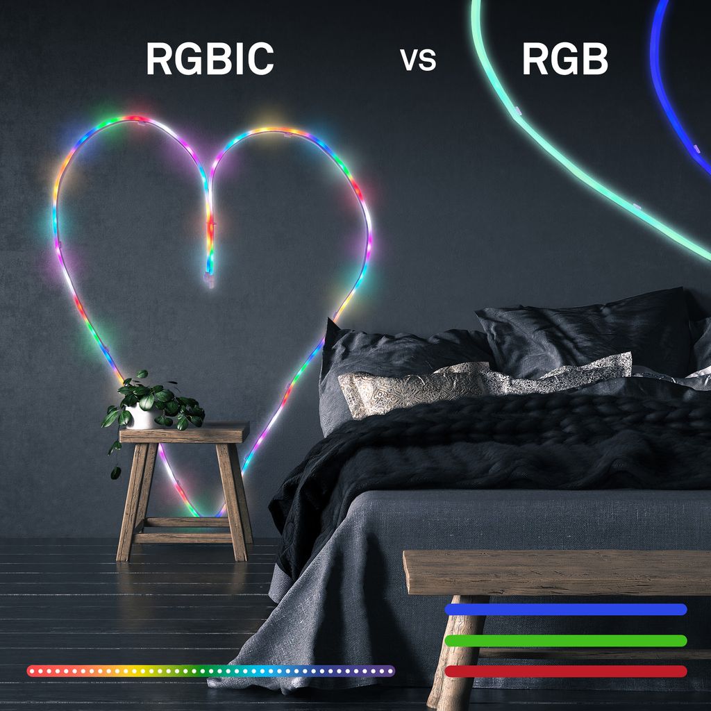 2368056 Led trak COB - Led samolepilni trak 5m-8W-900lm-RGBIC - slika 7