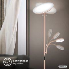 2400021 Led stoječa, talna svetilka z bralno lučko -zatemnilna 21,4W-2660lm-CCT(3000K-4000K-6500K) - slika 4