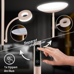 2400021 Led stoječa, talna svetilka z bralno lučko -zatemnilna 21,4W-2660lm-CCT(3000K-4000K-6500K) - slika 5