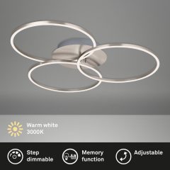 3090012 Led stropna svetilka 40W-4400lm-3000K-koračno zatemnilna