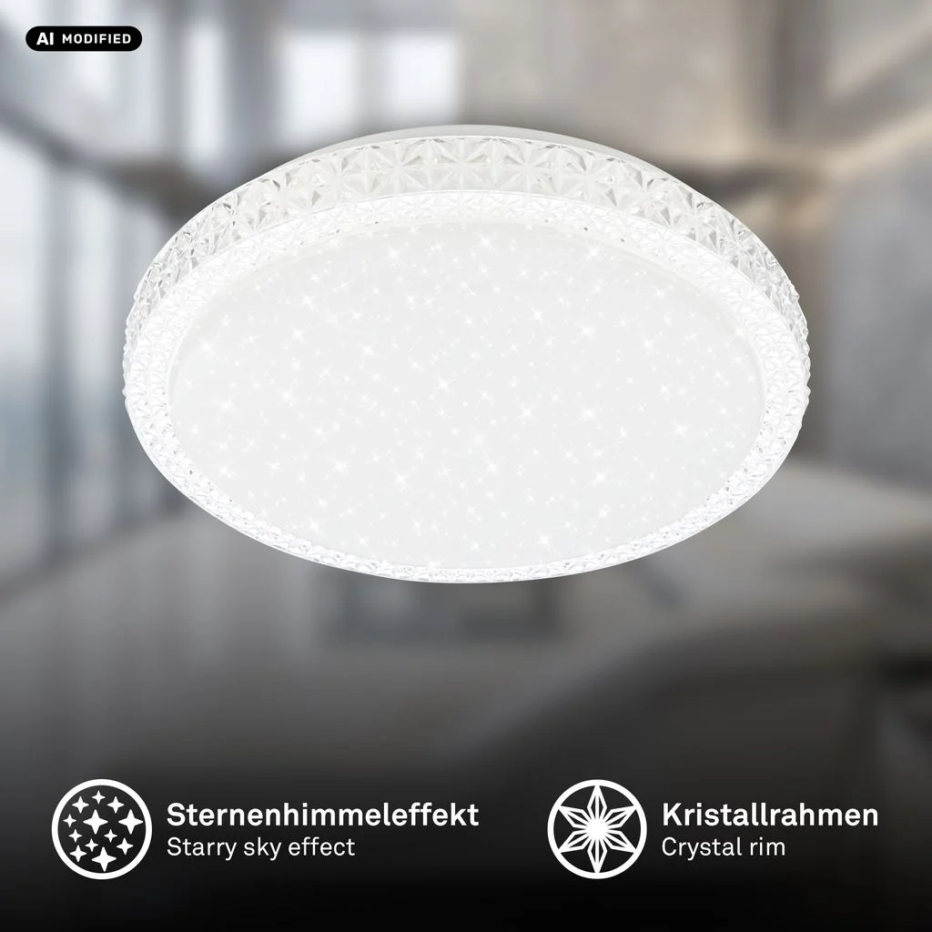 3977016 Led kristalna plafonjera zvezdnato nebo 12W-1400lm-4000K