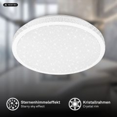 3977216 Led kristalna plafonjera zvezdnato nebo 24W-2800lm-4000K