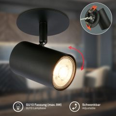 7704015 Led vgradni stropni reflektor GU10-max:9W