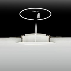 8061036 Led vgradna stropna svetilka, set 3 svetilk, 3x4,9W-3x460lm-CTS-IP65, Barva svetlobe nastavljiva 2700K-3000K-4000K, Zatemnilna preko stenskega zatemnilnika - slika 5