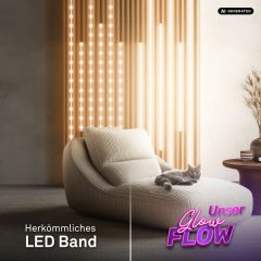 8053480 Led COB trak za akustične panele, samolepilni trak 2,6m-15,6W-1248lm-3000K-RGBIC - ZAČETNI SET - slika 10