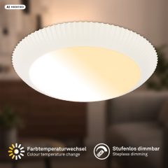 4042016 Led plafonjera, stropna luč 18W-2800lm-CCT (2000K-4000K)