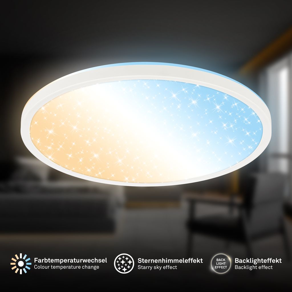 7755016 Tanek led panel-ambientalna osvetlitev-zvezdnato nebo-zatemnilen 18W-2400lm-CCT (3000K-6500K)