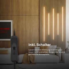 8048016 Komplet led trakov za akustične panele, samolepilni trak+mehčalec svetlobe 2x2m-18W-1950lm-3000K-(14-15mm) - slika 8
