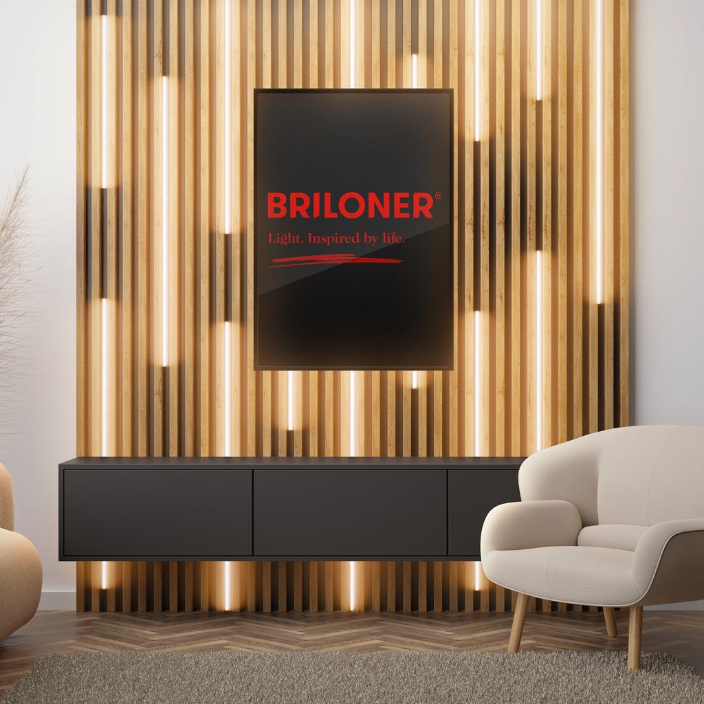 8048016 Komplet led trakov za akustične panele, samolepilni trak+mehčalec svetlobe 2x2m-18W-1950lm-3000K-(14-15mm) - slika 9